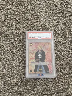 Bandai Sabo OP13-120 Carrying on His Will Alternate Art Foil Secret Rare PSA 10 - Image 1