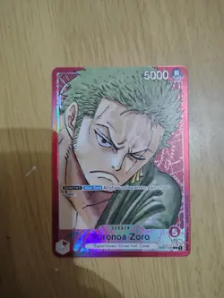 OP01-001 Roronoa Zoro (Parallel) Leader Alternative Art English One Piece TCG - Image 1