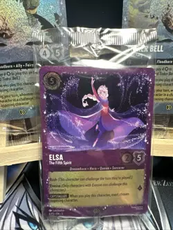 Disney Lorcana Elsa - The Fifth 6/P3 (Glitter Foil SEALED Promo + Tinker Bell - Image 2