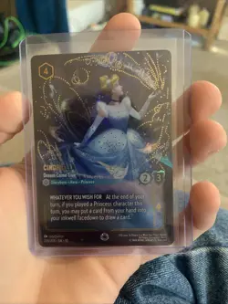 Disney Lorcana Whispers in the Well Cinderella Dream Come True Enchanted 236/204 - Image 1