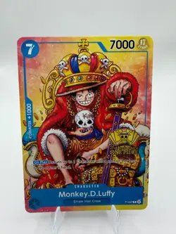 Monkey D. Luffy P-043 (2nd Anniversary Stamped Promo) One Piece TCG English NM - Image 1