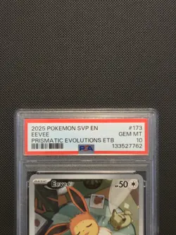 Pokemon TCG Eevee Prismatic Evolutions Promo SVP173 - PSA 10 GEM Mint - Image 2