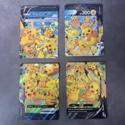 Pokemon Pikachu V-Union Complete Set Near Mint SWSH139 SWSH140 SWSH141 SWSH142 - Image 1