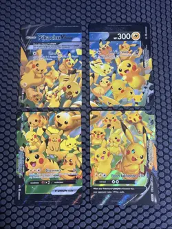 Pokemon Pikachu V-Union Complete Set Near Mint SWSH139 SWSH140 SWSH141 SWSH142 - Image 1