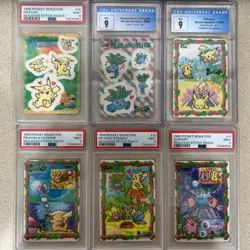 Vintage 1998 Pokemon Card Sealdass Stitch Touch 6 Card Lot PSA 9 & CGC 9 - Image 1