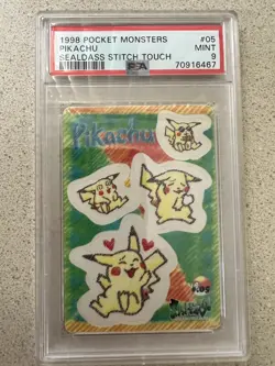 Vintage 1998 Pokemon Card Sealdass Stitch Touch 6 Card Lot PSA 9 & CGC 9 - Image 2