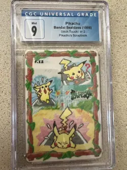 Vintage 1998 Pokemon Card Sealdass Stitch Touch 6 Card Lot PSA 9 & CGC 9 - Image 3