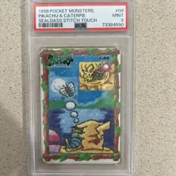 Vintage 1998 Pokemon Card Sealdass Stitch Touch 6 Card Lot PSA 9 & CGC 9 - Image 5