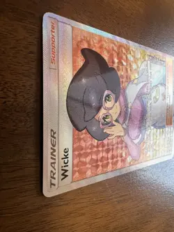 Wicke 147/147 SM Burning Shadows 2017 Full Art Holo Pokemon Card TCG NM - Image 5