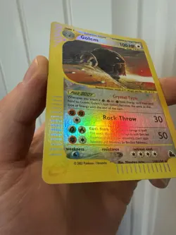 Pokemon Crystal Golem Reverse Holo Card 148/144 Skyridge - Image 2