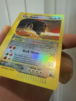 Pokemon Crystal Golem Reverse Holo Card 148/144 Skyridge - Image 3