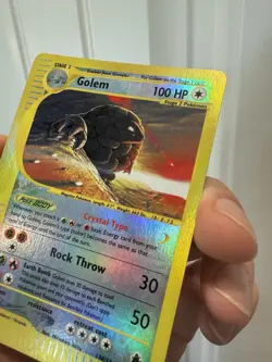 Pokemon Crystal Golem Reverse Holo Card 148/144 Skyridge - Image 4