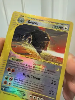 Pokemon Crystal Golem Reverse Holo Card 148/144 Skyridge - Image 5