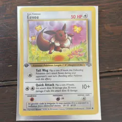 Pokemon TCG Eevee Jungle Card 51/64 Regular Common 1st Edition - Image 1