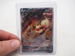 POKEMON FLAREON V SWSH179 BLACK STAR PROMO CARD - Image 1