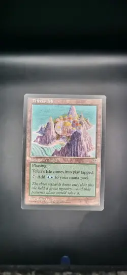 Teferi's Isle card Legendary Land Mirage #330 Rare Magic The Gathering *dented - Image 1