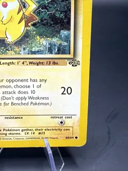 Pikachu 60/64 Jungle Set Vintage Regular 1999 Pokemon TCG Card! RARE OLD! - Image 3