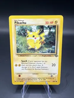 Pikachu 60/64 Jungle Set Vintage Regular 1999 Pokemon TCG Card! RARE OLD! - Image 4
