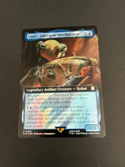 Curie Emergent Intelligence Extended Art 0374 MTG PIP Fallout Rare Surge Foil - Image 1