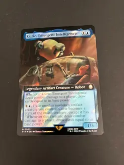 Curie Emergent Intelligence Extended Art 0374 MTG PIP Fallout Rare Surge Foil - Image 2