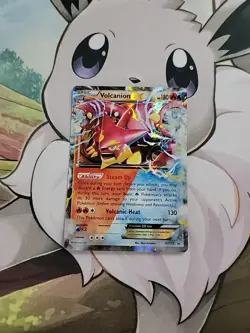 Nintendo Pokemon Card XY173 Black Star Promo Volcanion EX Holo Rare W12 - Image 1