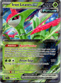 Iron Leaves ex - 025/162 - Pokemon Temporal Forces Ultra Rare Card NM - Image 1