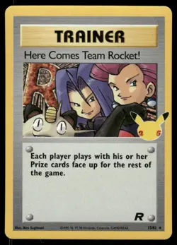 Pokemon Cards Here Comes Team Rocket! 15/82 Celebrations: CC Holo NM *1 - Image 1
