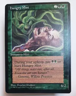 ►HUNGRY MIST v1 ►HOMELANDS 1995 ►NM ►GREEN ►MAGIC MTG HEIMATLANDER NEBELSCHWADEN - Image 1
