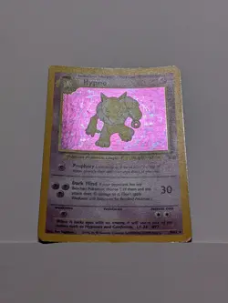 Pokemon TCG Hypno 8/62 Fossil Set Vintage Holo Rare Card - MP - Image 2