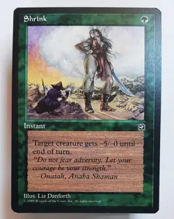 ►SHRINK (V.2) ►HOMELANDS 1995 ►NM ►GREEN ►MAGIC MTG ►HEIMATLANDER Schrumpfen - Image 1