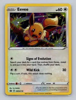 Eevee #SWSH118 Promo Pokemon TCG SWSH: Sword & Shield Promo Cards - Image 1