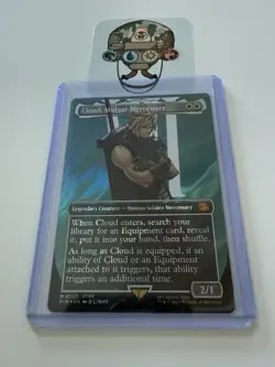 Cloud, Midgar Mercenary (Borderless) (Surge Foil) Final Fantasy Foil - Image 1