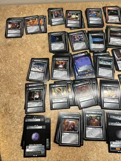 Huge Lot Of 624 STAR TREK CCG RULES OF ACQUISITION Cards 78Unique With Duplicate - Image 3