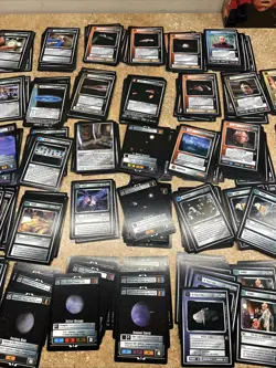 Huge Lot Of 624 STAR TREK CCG RULES OF ACQUISITION Cards 78Unique With Duplicate - Image 4