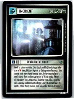 Star Trek Voyager CCG Common Card #60C Containment Field - Image 1