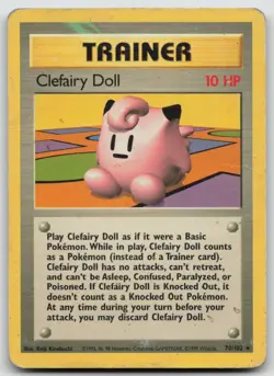Pokemon Card Clefairy Doll Rare Base Set 070/102 - Image 1