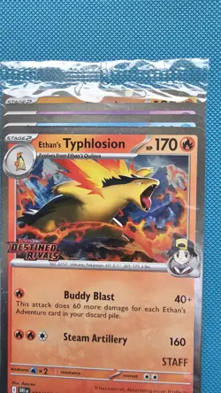 Destined Rivals SEALED STAFF Stamped Prerelease Promo Set - All 4 Cards - Image 5