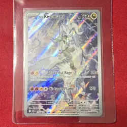 N's Reshiram 167/159 SV09 Full Art Illustration Rare Holo 130 HP Pokemon Card - Image 1