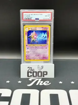 1st Edition Starmie Neo Revelation Pokemon 2001 #25 PSA 8 - new slab - Image 1