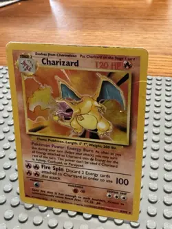 Pokemon Charizard 4/102 Holo Base Set *Damaged* - Image 3