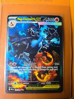 2025 Pokemon Mega Evolution Phantasmal Flames Mega Charizard X ex #125/094 - Image 2