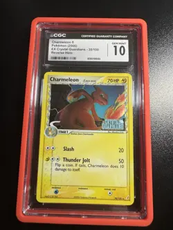 2006 POKEMON EX CRYSTAL GUARDIANS #30 CHARMELEON-REVERSE FOIL CGC 10 - Image 1