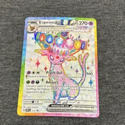 Pokemon Espeon EX Promo Full Art Holo Scarlet & Violet SVP175 270 HP - Image 2