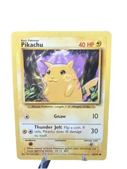 Pokemon Pikachu 58/102 Yellow Cheeks 1999 Base Set LP! 🔥🔥 - Image 2