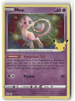 Pokemon Mew 011/025 Holo Celebrations Holo Rare - Image 1