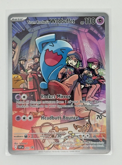 Pokemon TCG Team Rockets Wobbuffet 203 Destined Rivals ETB Promo, Sealed - Image 1