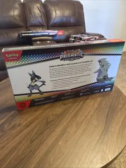 POKEMON PRISMATIC EVOLUTIONS LUCARIO & TYRANITAR EX PREMIUM COLLECTION NEW - Image 3