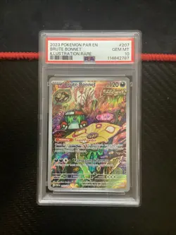 PSA 10 GEM Mint Brute Bonnet 207/182 Illustration Rare - Pokemon PAR SV04 - Image 1