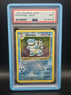1999 POKEMON BASE SET UNLIMITED #2 BLASTOISE-HOLO PSA 9 - Image 1