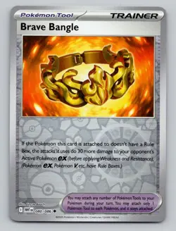 Reverse Holo Brave Bangle 080/086 Uncommon White Flare Pokemon - Image 1